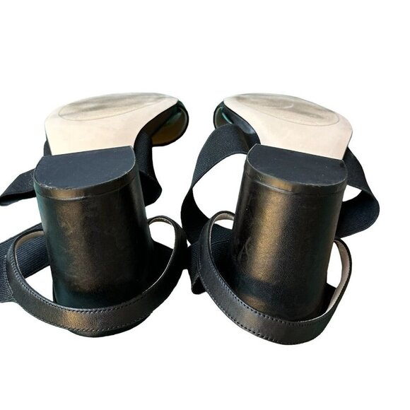 Cole Haan Strap Sandals Grand Aniston Leather Black  Elastic Women's Sz 10 B EUC - Picture 9 of 11
